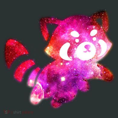 Funny Cute Space Galaxy Red Panda Infant Baby Jersey Bodysuit