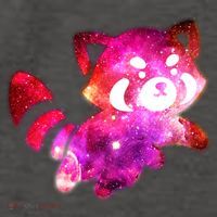 Funny Cute Space Galaxy Red Panda Vector Backpack thumb 2