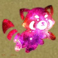 Funny Cute Space Galaxy Red Panda Garment-Dyed Women's Muscle Tee thumb 6