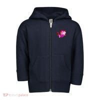 Funny Cute Space Galaxy Red Panda Toddler Zip Fleece Hoodie thumb 0