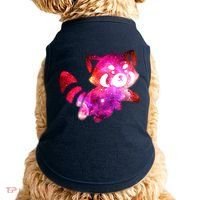 Funny Cute Space Galaxy Red Panda Doggie Tank thumb 0