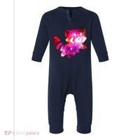 Funny Cute Space Galaxy Red Panda Infant Fleece One Piece thumb 0