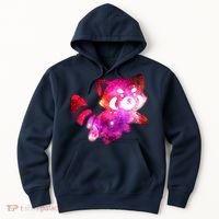 Funny Cute Space Galaxy Red Panda Hoodie thumb 0