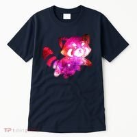 Funny Cute Space Galaxy Red Panda Tall T-Shirt thumb 0