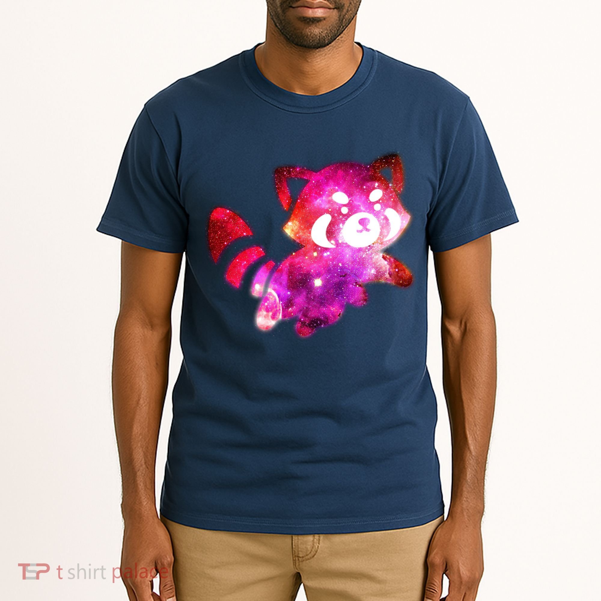 Funny Cute Space Galaxy Red Panda Tall T-Shirt