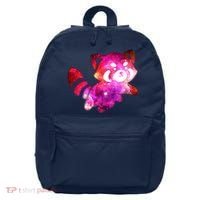 Funny Cute Space Galaxy Red Panda 16 in Basic Backpack thumb 0
