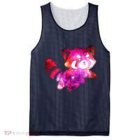 Funny Cute Space Galaxy Red Panda Mesh Reversible Basketball Jersey Tank thumb 0