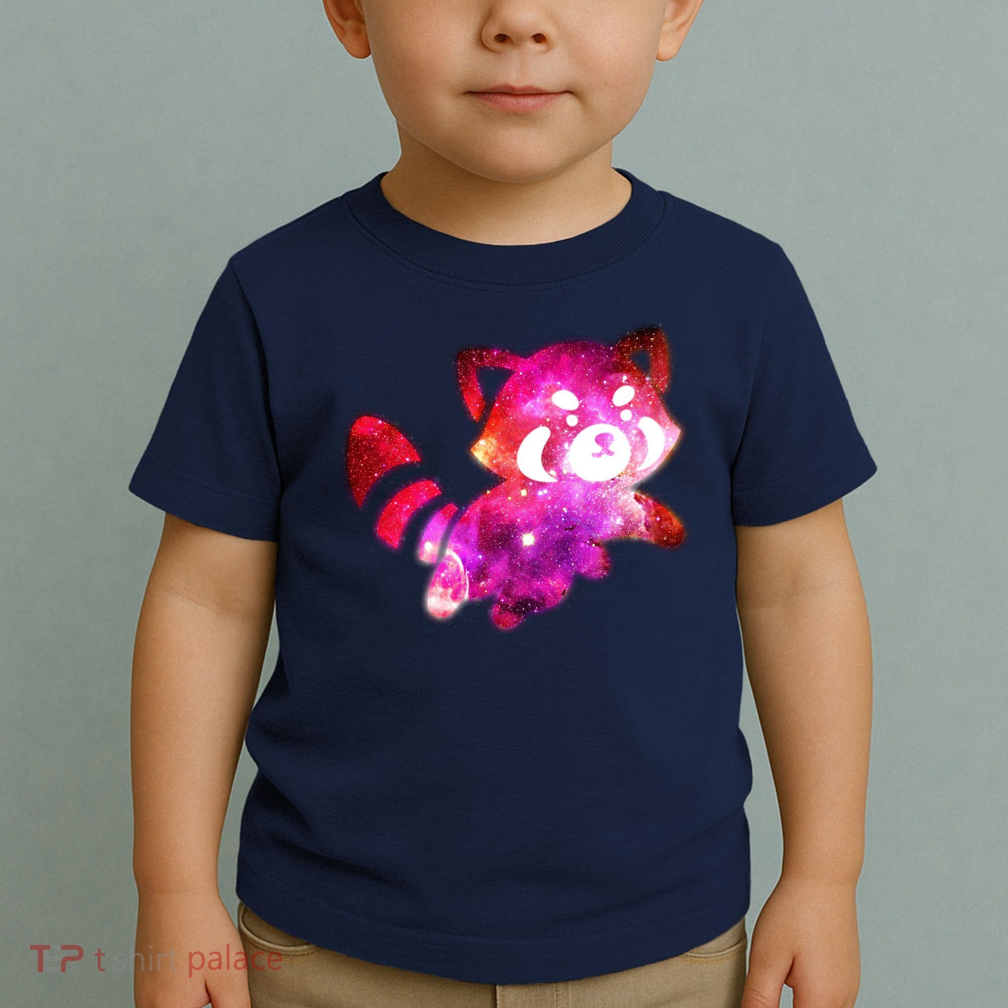 Funny Cute Space Galaxy Red Panda Toddler T-Shirt