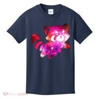 Funny Cute Space Galaxy Red Panda Kids T-Shirt thumb 0