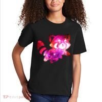 Funny Cute Space Galaxy Red Panda Kids T-Shirt thumb 2