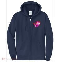 Funny Cute Space Galaxy Red Panda Full Zip Hoodie thumb 0