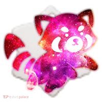 Funny Cute Space Galaxy Red Panda Ceramic Ornament thumb 2