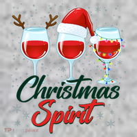 Funny Christmas Spirit Wine Lover Sweatshirt thumb 2