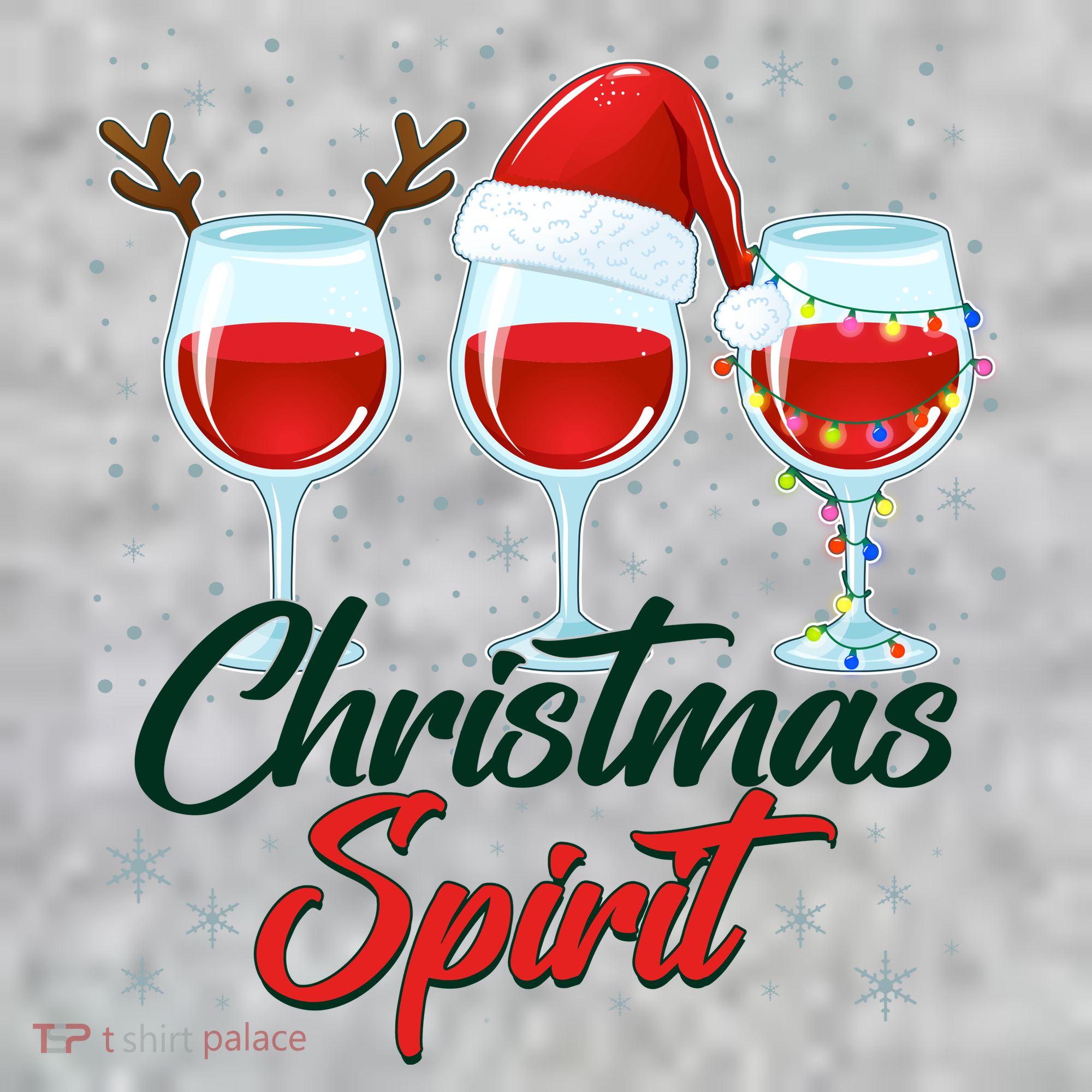Funny Christmas Spirit Wine Lover Sweatshirt