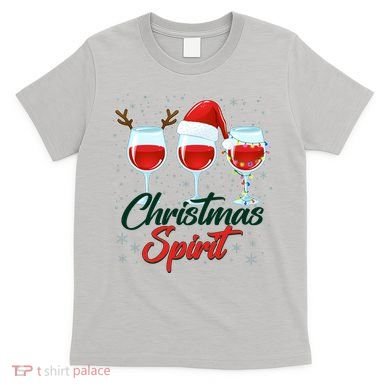 Funny Christmas Spirit Wine Lover T-Shirt
