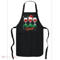 Funny Christmas Spirit Wine Lover Apron thumb 0