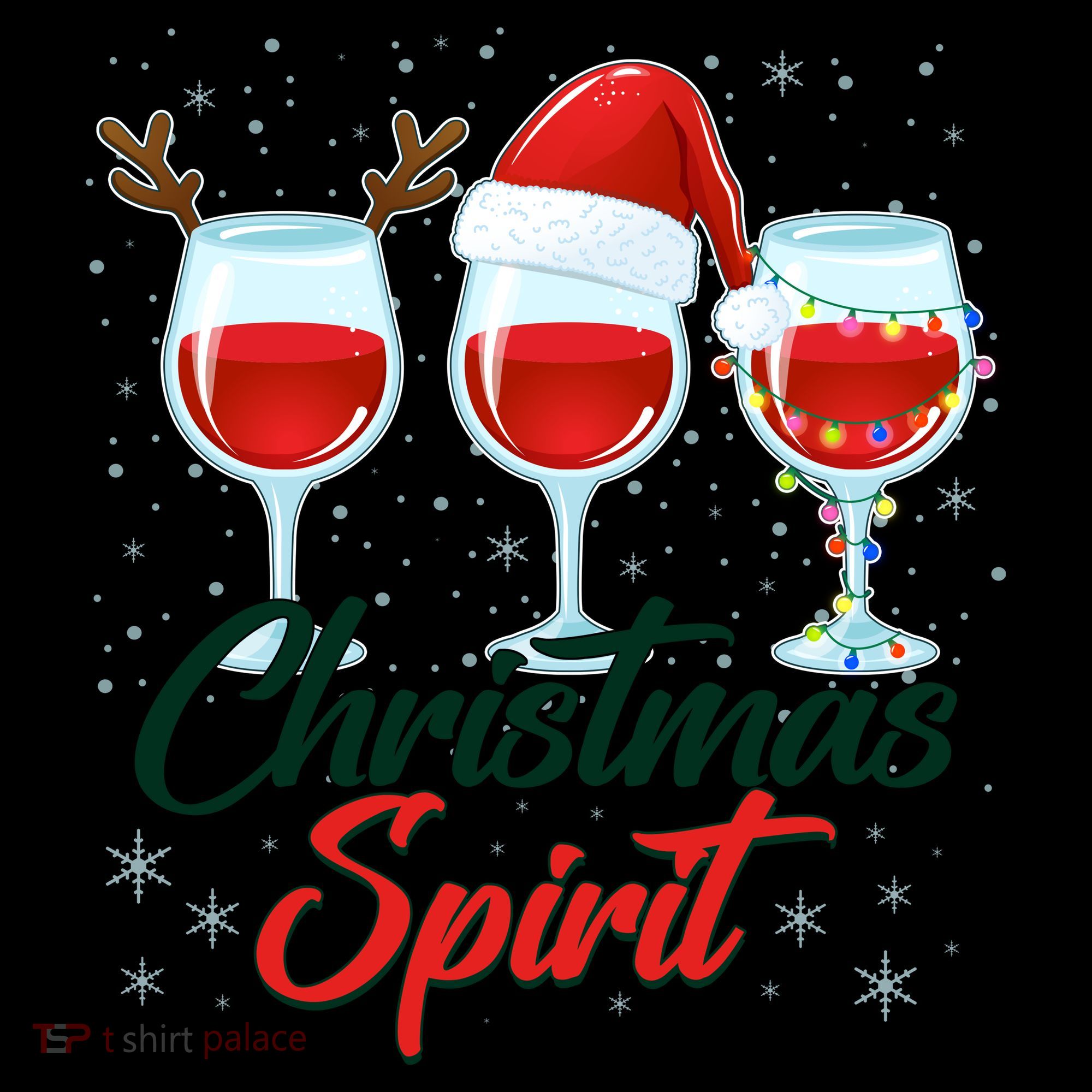 Funny Christmas Spirit Wine Lover Coffee Mug