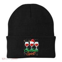 Funny Christmas Spirit Wine Lover Beanie thumb 0