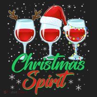Funny Christmas Spirit Wine Lover Beanie thumb 2