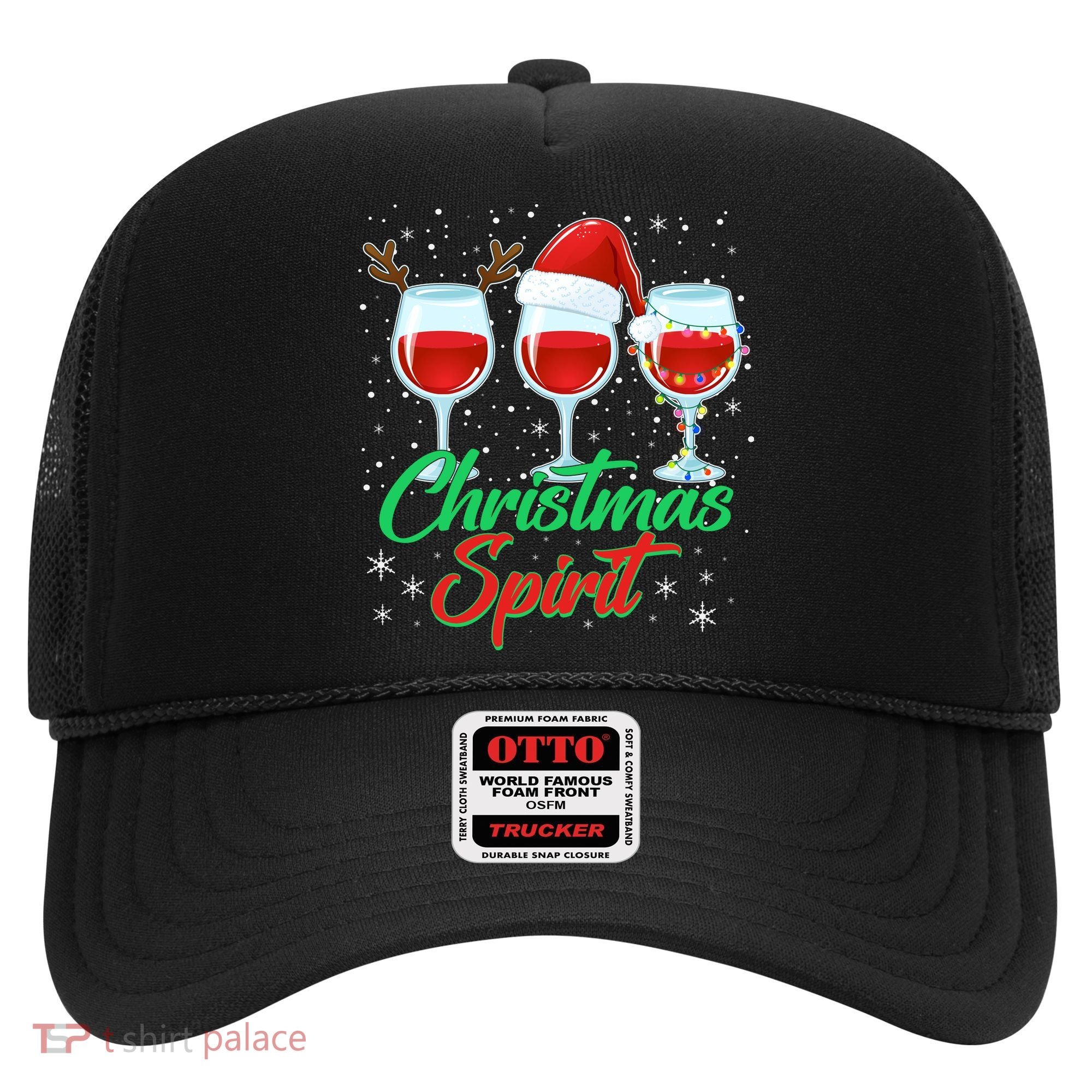 Funny Christmas Spirit Wine Lover Hat