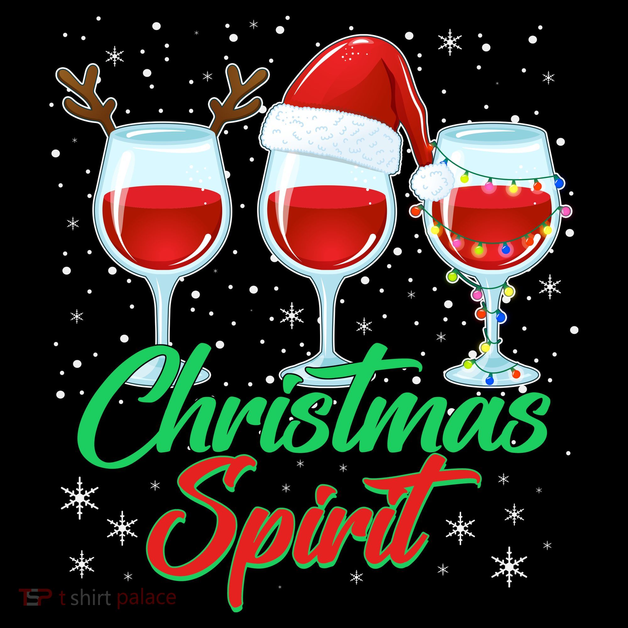 Funny Christmas Spirit Wine Lover Visor