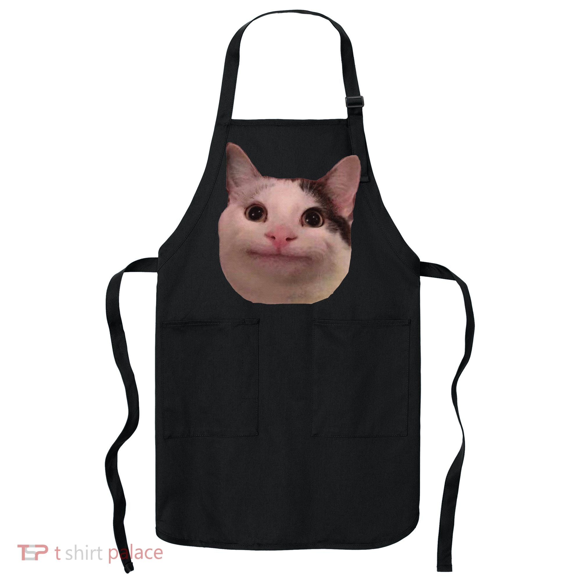 Funny Cat Smiling Cat Beluga Apron