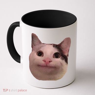 Funny Cat Smiling Cat Beluga Coffee Mug