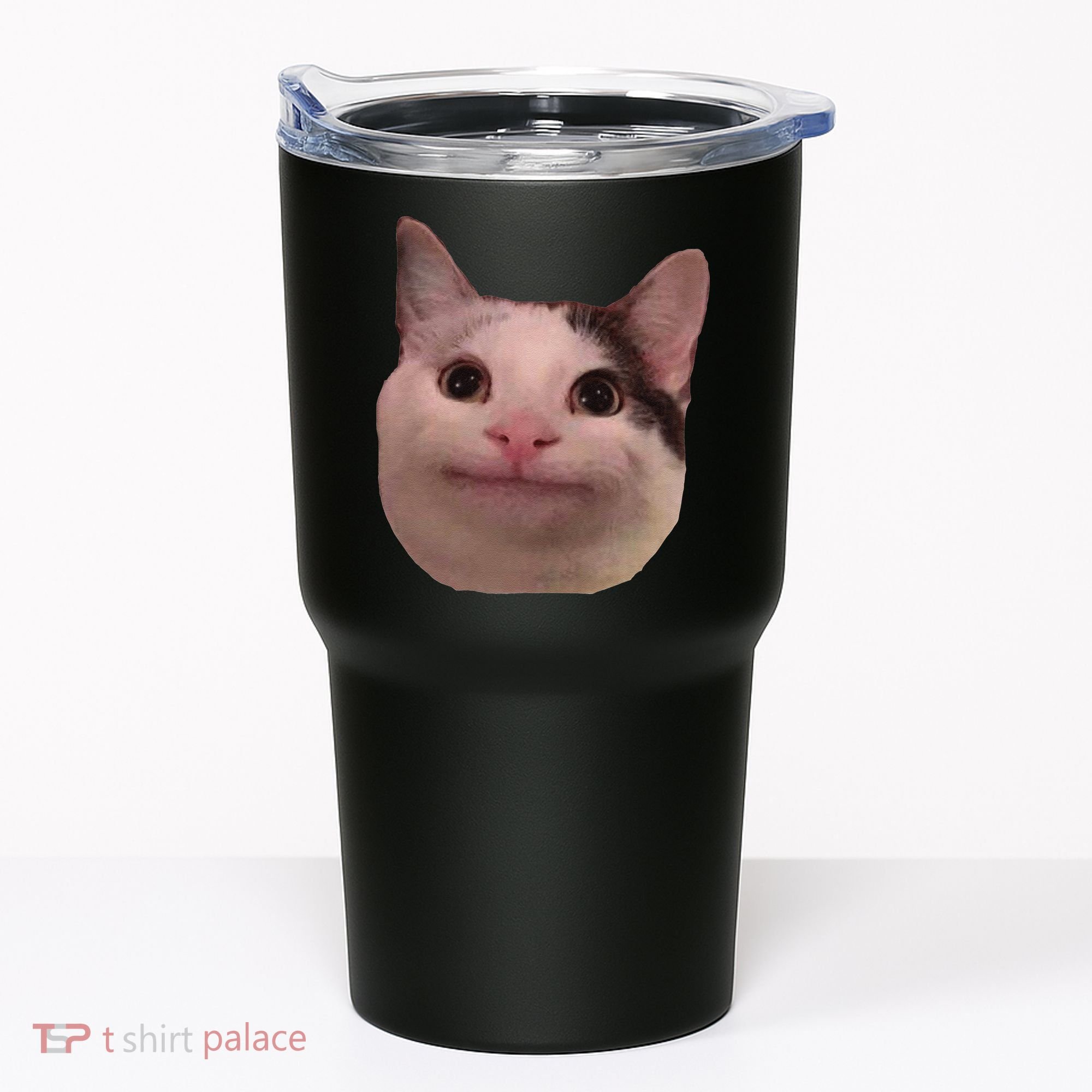 Funny Cat Smiling Cat Beluga Tumbler