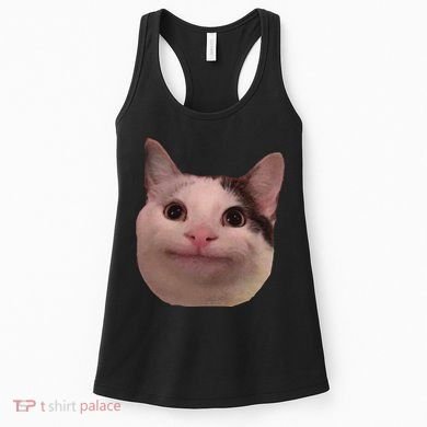 Funny Cat Smiling Cat Beluga Women's Tank Top
