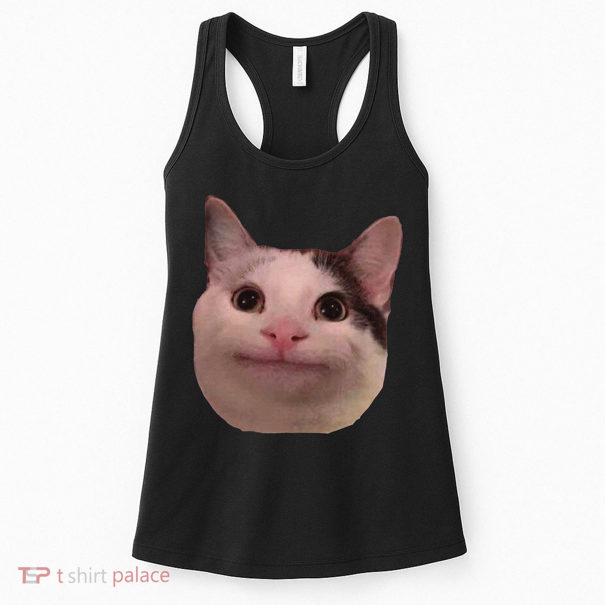Funny Cat Smiling Cat Beluga Women's Tank Top