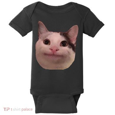 Funny Cat Smiling Cat Beluga Baby Bodysuit