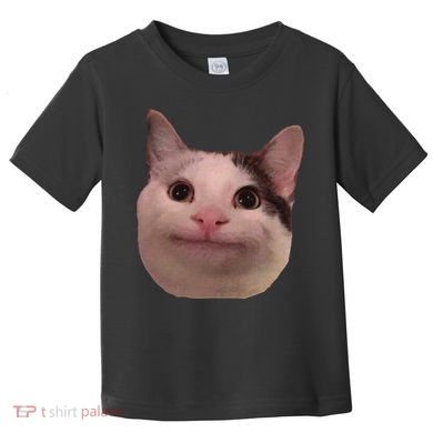 Funny Cat Smiling Cat Beluga Toddler T-Shirt