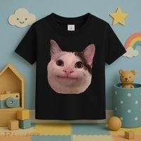 Funny Cat Smiling Cat Beluga Toddler T-Shirt thumb 3