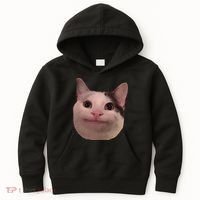 Funny Cat Smiling Cat Beluga Kids Hoodie thumb 0