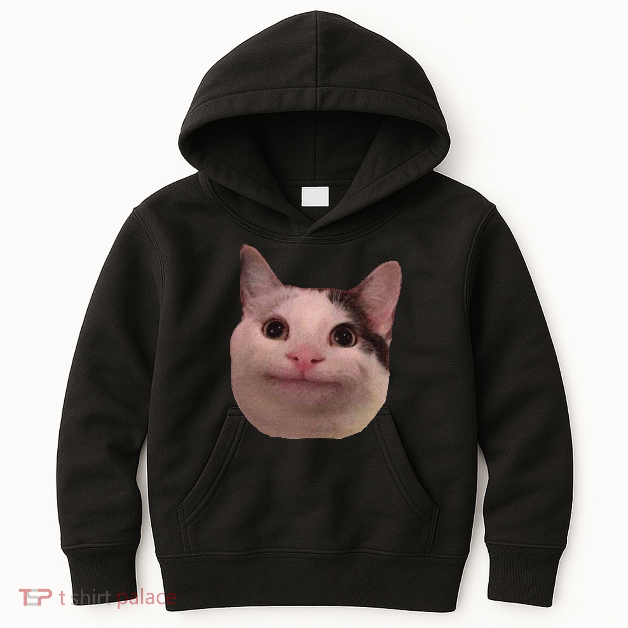 Funny Cat Smiling Cat Beluga Kids Hoodie