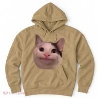 Funny Cat Smiling Cat Beluga Hoodie thumb 0
