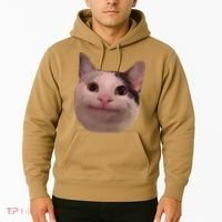 Funny Cat Smiling Cat Beluga Hoodie thumb 2