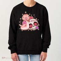 Funny Cute Snake and Flower Skull Women's Sweatshirt thumb 0