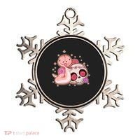 Funny Cute Snake and Flower Skull Ornament thumb 0