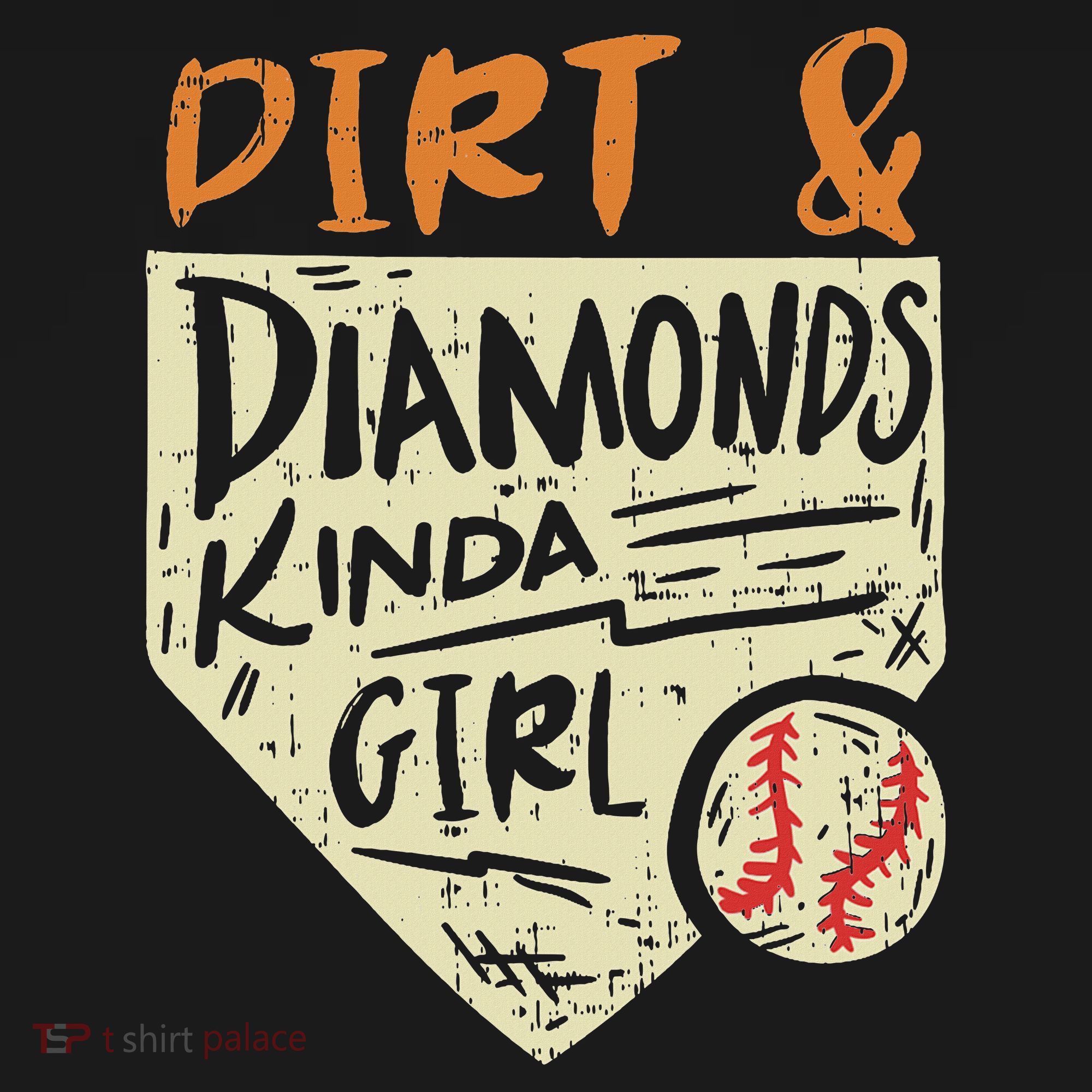 Fun Cute Softball Baseball Dirt & Diamonds Kinda Girl Mousepad