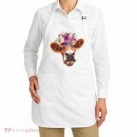 Floral Cow Spring Nature Apron thumb 2