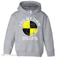 Funny Crash Test Dummy I Do My Own Stunts Toddler Hoodie thumb 0