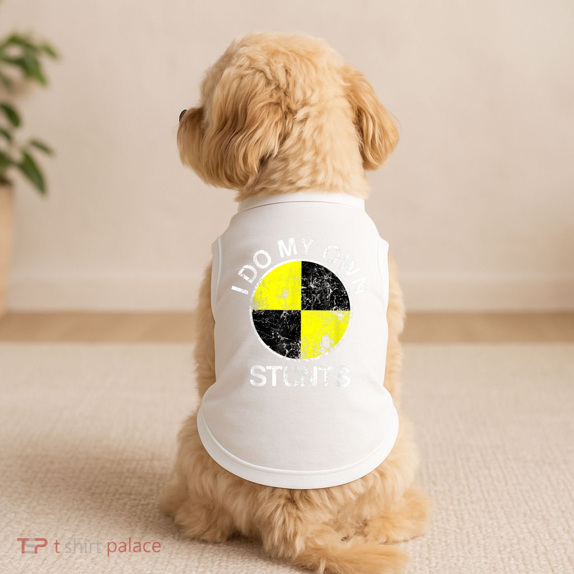 Funny Crash Test Dummy I Do My Own Stunts Doggie Tank