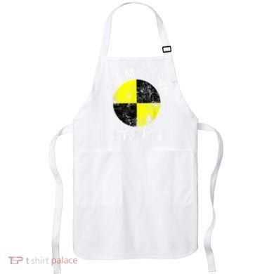 Funny Crash Test Dummy I Do My Own Stunts Apron