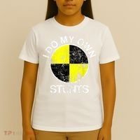 Funny Crash Test Dummy I Do My Own Stunts T-Shirt thumb 4