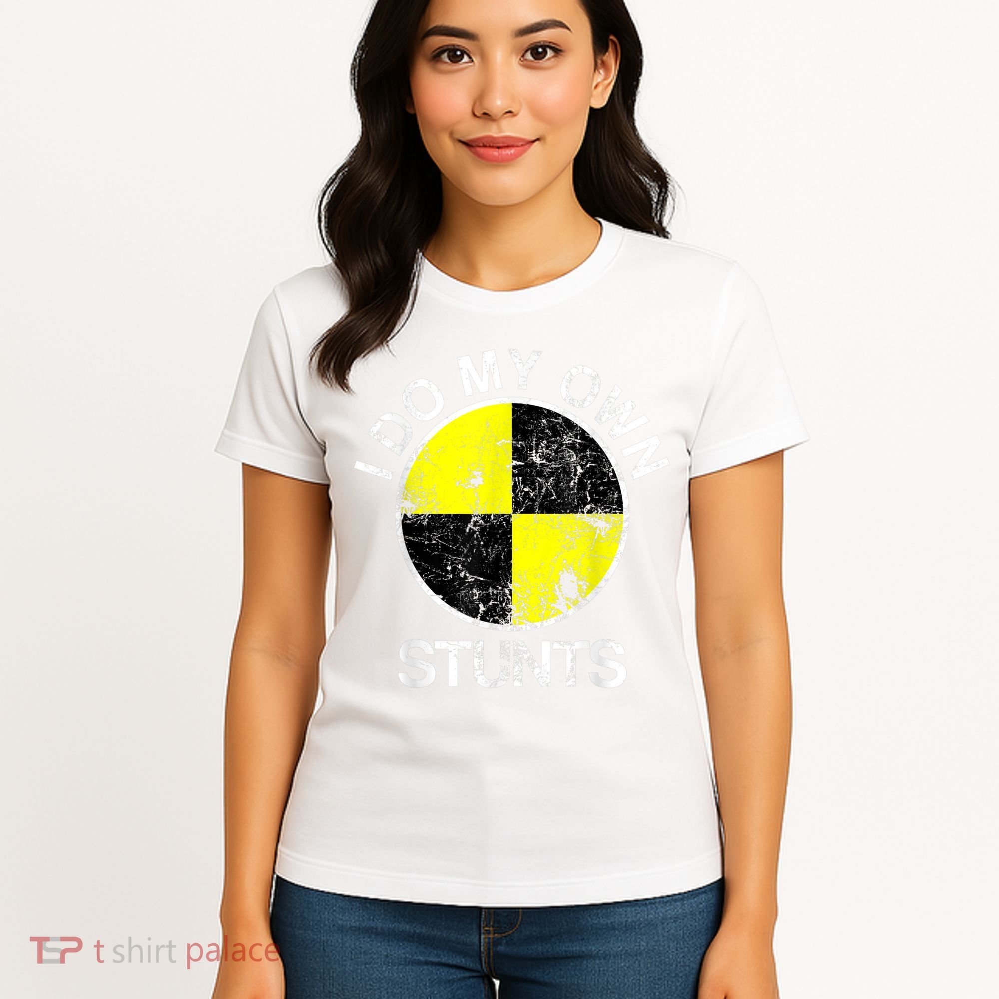 Funny Crash Test Dummy I Do My Own Stunts Women's T-Shirt