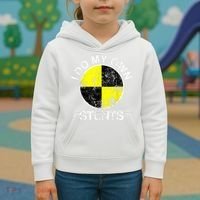 Funny Crash Test Dummy I Do My Own Stunts Kids Hoodie thumb 3