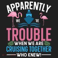 Funny Cruise Tee Besties Cruising Trouble Together Meaningful Gift Hat thumb 2