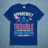 Funny Cruise Tee Besties Cruising Trouble Together Meaningful Gift T-Shirt thumb 5