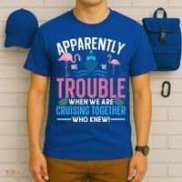 Funny Cruise Tee Besties Cruising Trouble Together Meaningful Gift T-Shirt thumb 6